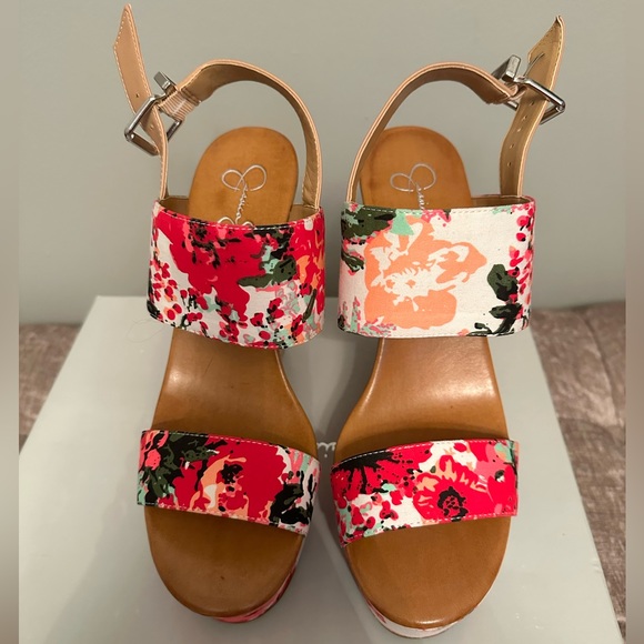 Jessica Simpson Floral Wedges - Picture 4 of 5
